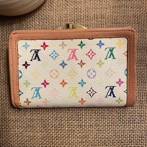 Louis Vuitton MURAKAMI kiss lock wallet